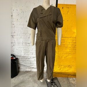 Zara Man olive jumpsuit